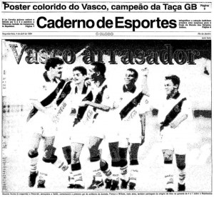 Há 22 anos, Vasco goleava o Flu e conquistava a Taça Guanabara de 1994