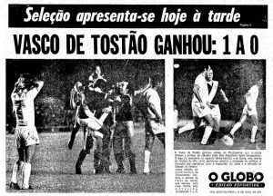 Vasco hoje (21/05/1972) – Vitória no swing certo