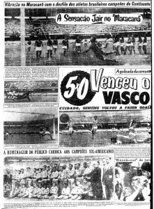 Vasco hoje (10/05/1953) – Expresso passa pelo Bangu, tal qual locomotiva