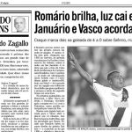 Vasco hoje (10/06/1993) Vitória rumo ao bi em tarde de Valdir