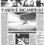 O Vasco hoje (17/06/1945) Nove jogos, nove vitórias e goleada de 5 no jogo do título