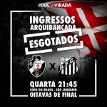 Prejudicado pela arbitragem, Vasco luta até o fim e empata com o Santos pela Copa do Brasil