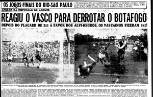 Há 67 anos, Vasco vencia o Botafogo de virada em São Januário pelo Rio-SP