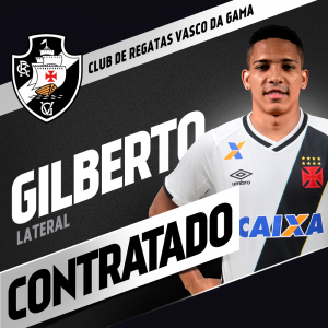 Gilberto é mais um reforço do Vasco para a temporada