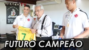 Presidente Eurico Miranda recebe os campeões Sul-Americanos Paulinho e Lucão