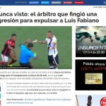 Jornal Marca-ESP diz que expulsão de Luis Fabiano foi “surreal” e que árbitro fez um “Piscinaço”