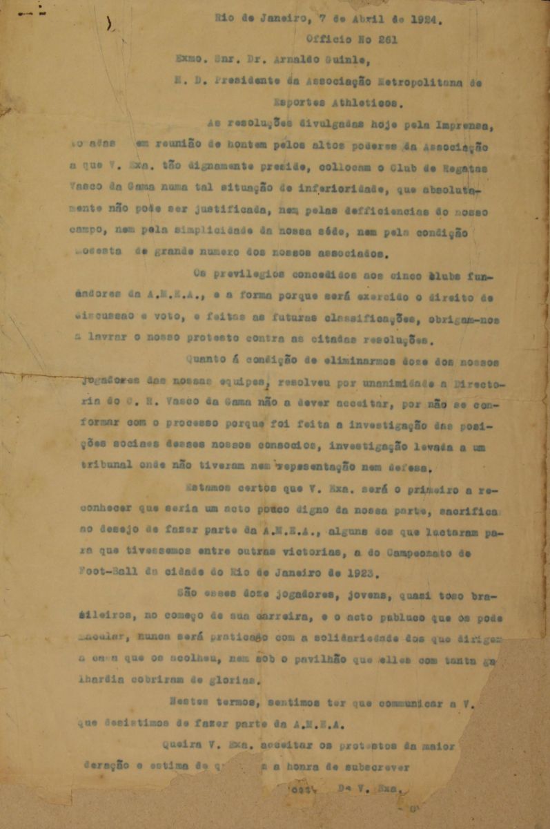 95 anos da “Resposta Histórica”