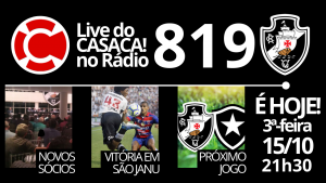 Live do CASACA! no Rádio #819 em 15/10/2019