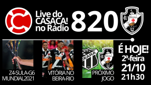 Live do CASACA no Rádio #820 em 21/10/2019