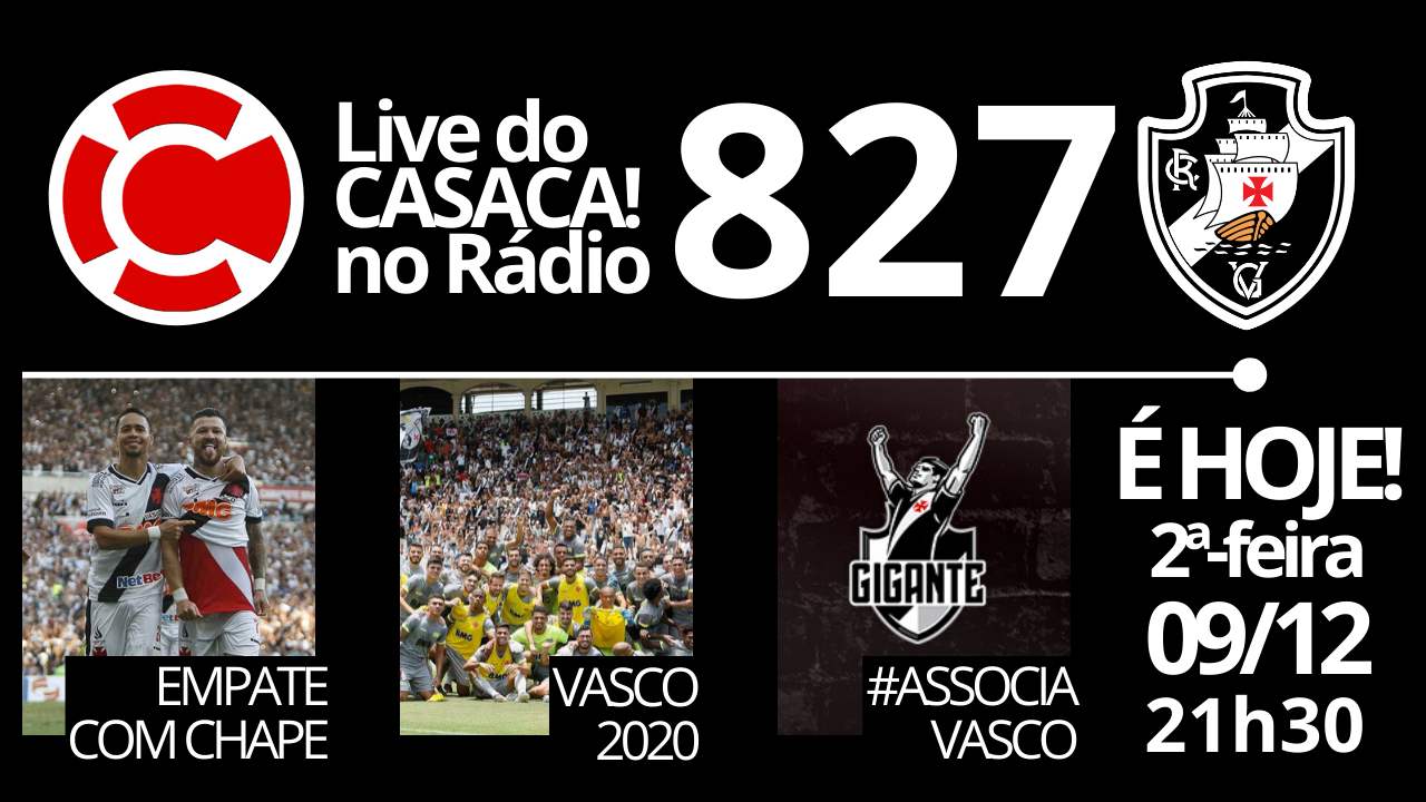 Live do CASACA no Rádio #827 em 09/12/2019