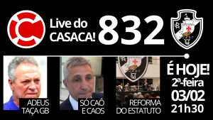 Live do CASACA #832 em 03/02/2020