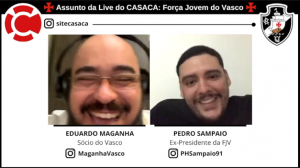 Live do CASACA no Instagram: FORÇA JOVEM DO VASCO