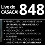 Live da 10a edição do QUIZ VASCAÍNO – BASE FORTE