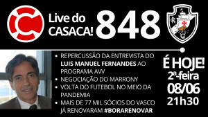 Live do CASACA #848 em 08/06/2020
