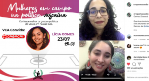 Lícia Gomes representou o CASACA  na série de entrevistas das “Vascaínas Contra o Assédio”
