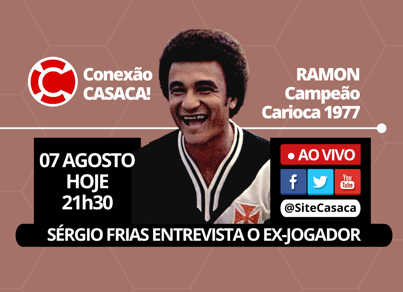 Conexão CASACA! – RAMON, ex-jogador do Vasco Campeão Carioca 1977
