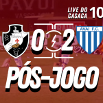 VASCO X AVAÍ: BATALHA POR MAIS 3 PONTOS, TENDO MUITO A MELHORAR – Live do CASACA 1031 em 15/06/2021