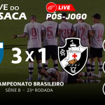 VASCO VAI SUBIR, DESCER OU CONTINUAR NESSA DESGRAÇA? – Live do CASACA 1091