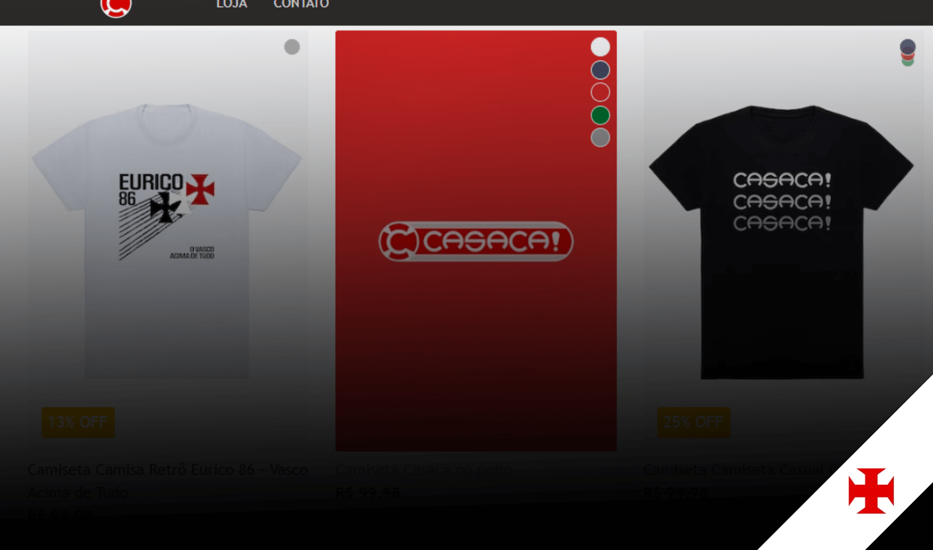 Casaca! Inaugura Loja Online com camisas exclusivas e promoções